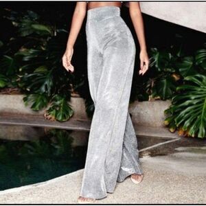 Ladies wide-leg sparkling pants sz X-large